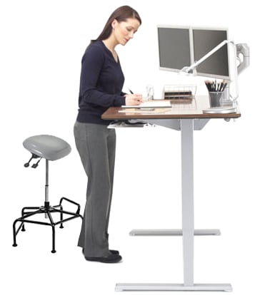 Standing Desk In Use
