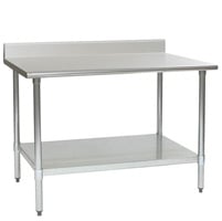 Eagle Spec-Master Heavy-Duty Stainless Steel Table with 4in Backsplash