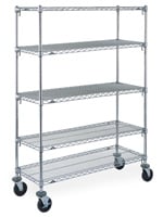 Mobile Wire Shelving Unit