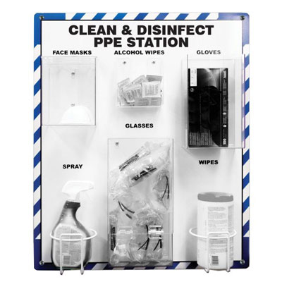 Accuform Clean & Disinfect PPE Station
