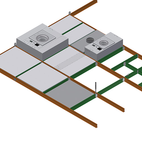 Nortek CLEANPAK Flex-Trak Modular Ceiling Grid